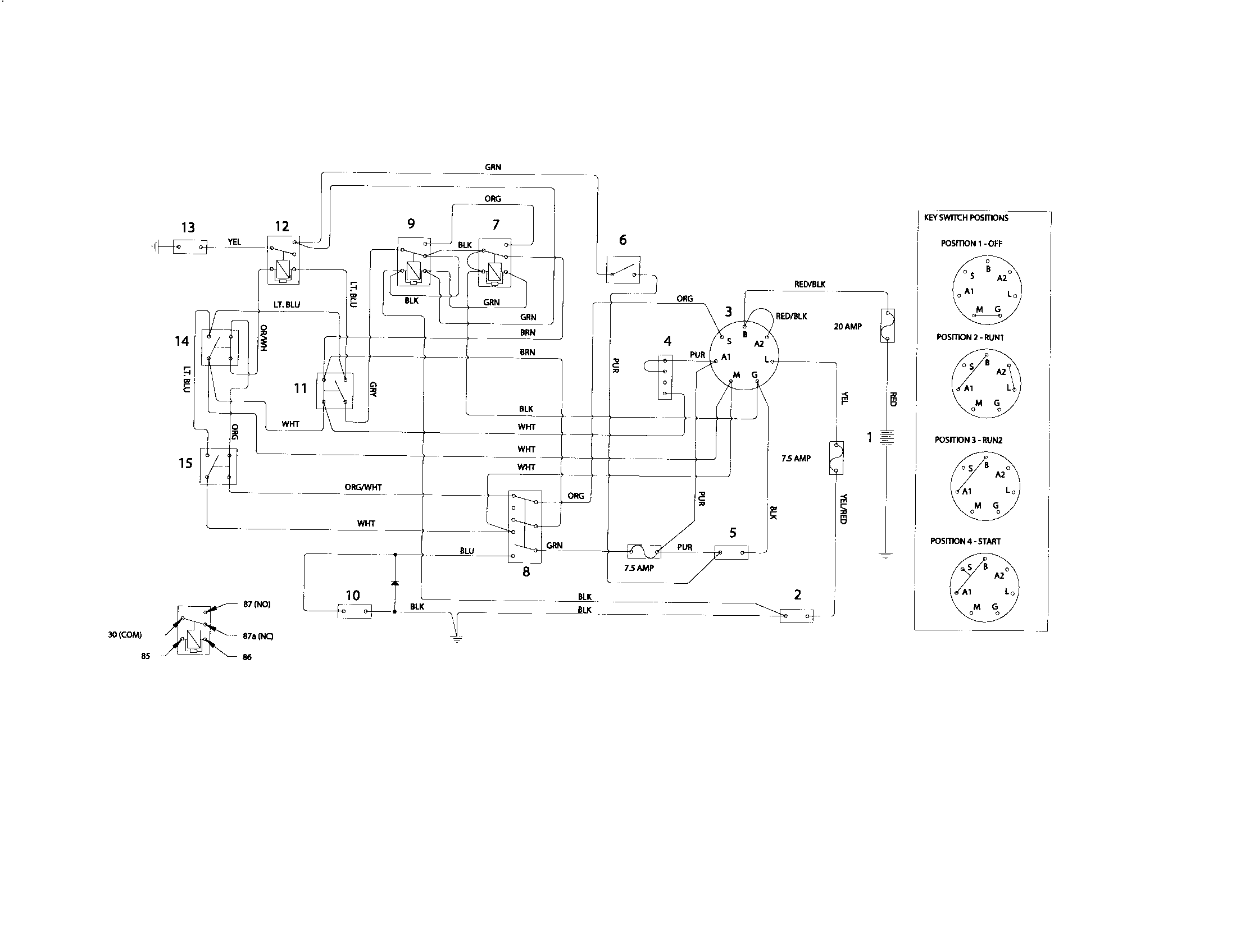 sears zt 7000 wiring diagram