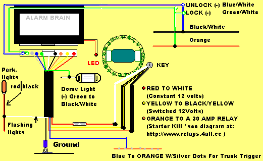 security wiring diagram for a 01honda accord