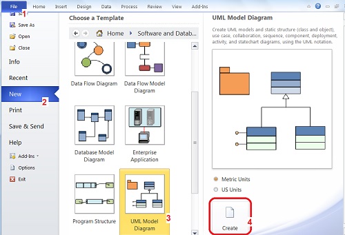 sequence diagrams in visio 2010