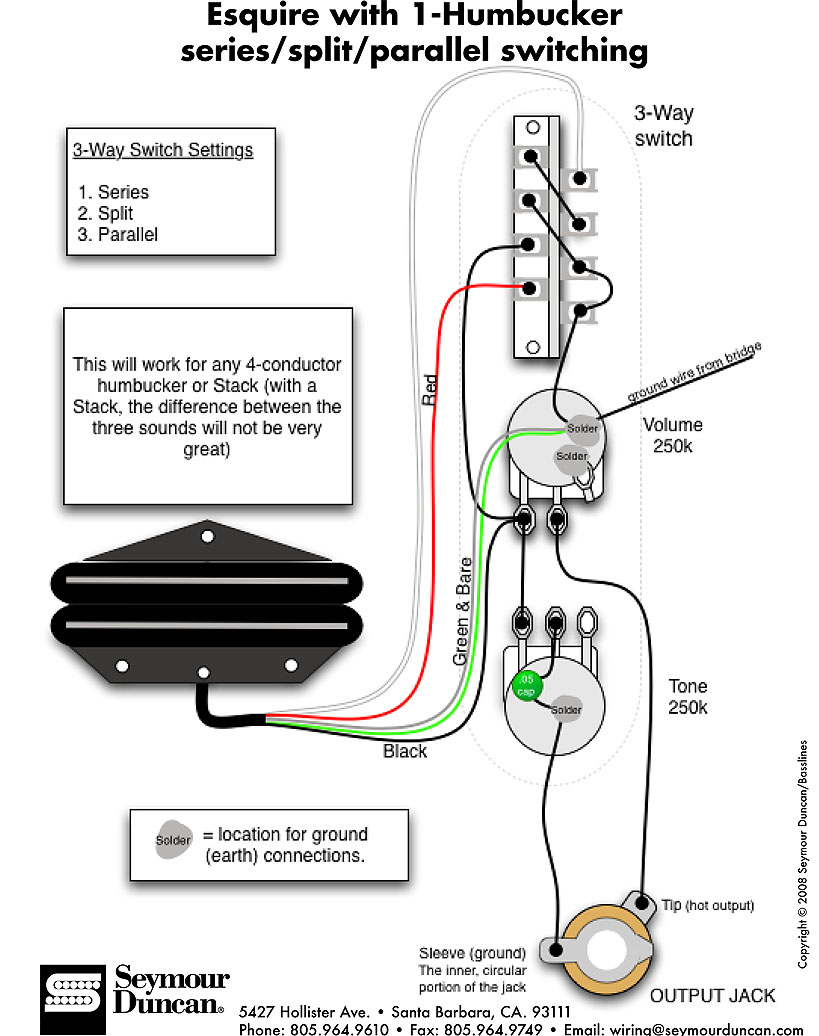 seymour duncan little 59 for tele wiring diagram