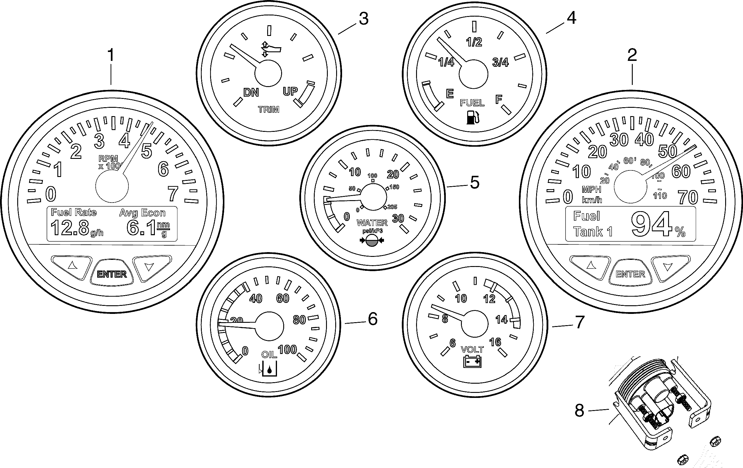 sierra trim gauge evinrude wiring diagram