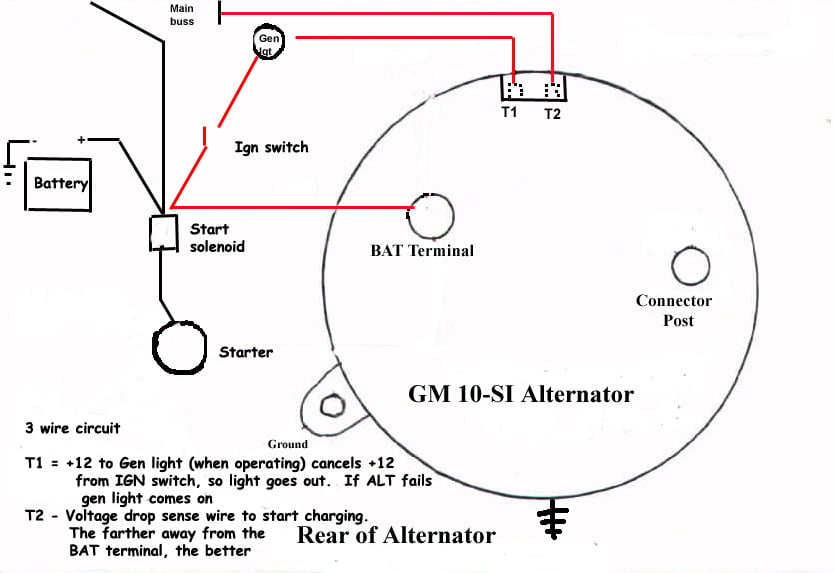 simple alternator wiring diagram massey harris 30