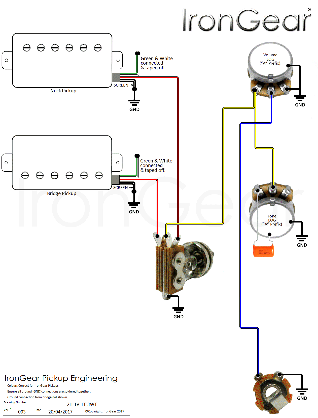 Guitar Pickup Wiring Diagrams Free