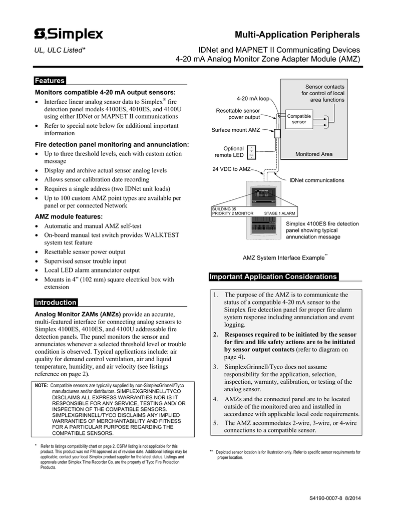 simplex 2190-9161 wiring diagram