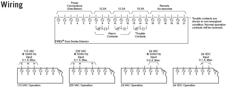simplex duct detector wiring diagram