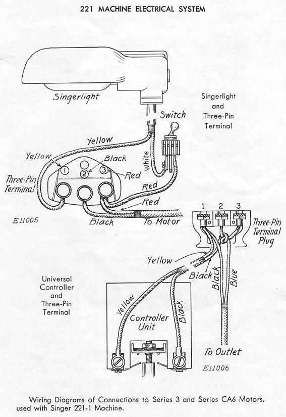 Sewing Machine Foot Pedal Schematic