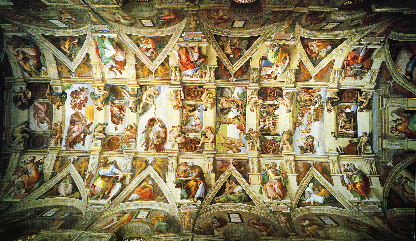 sistine chapel ceiling diagram