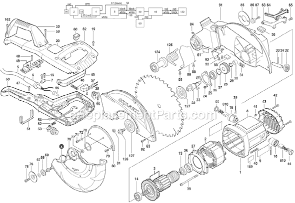 skil saw parts diagram