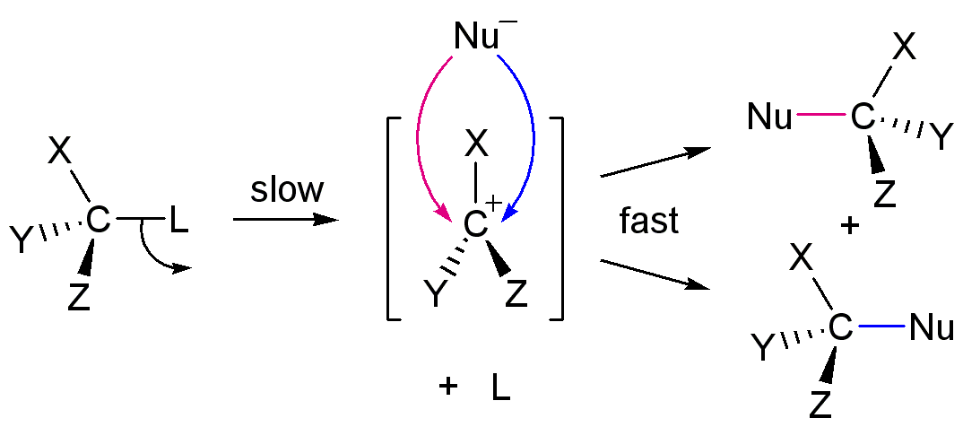 sn1 reaction coordinate diagram