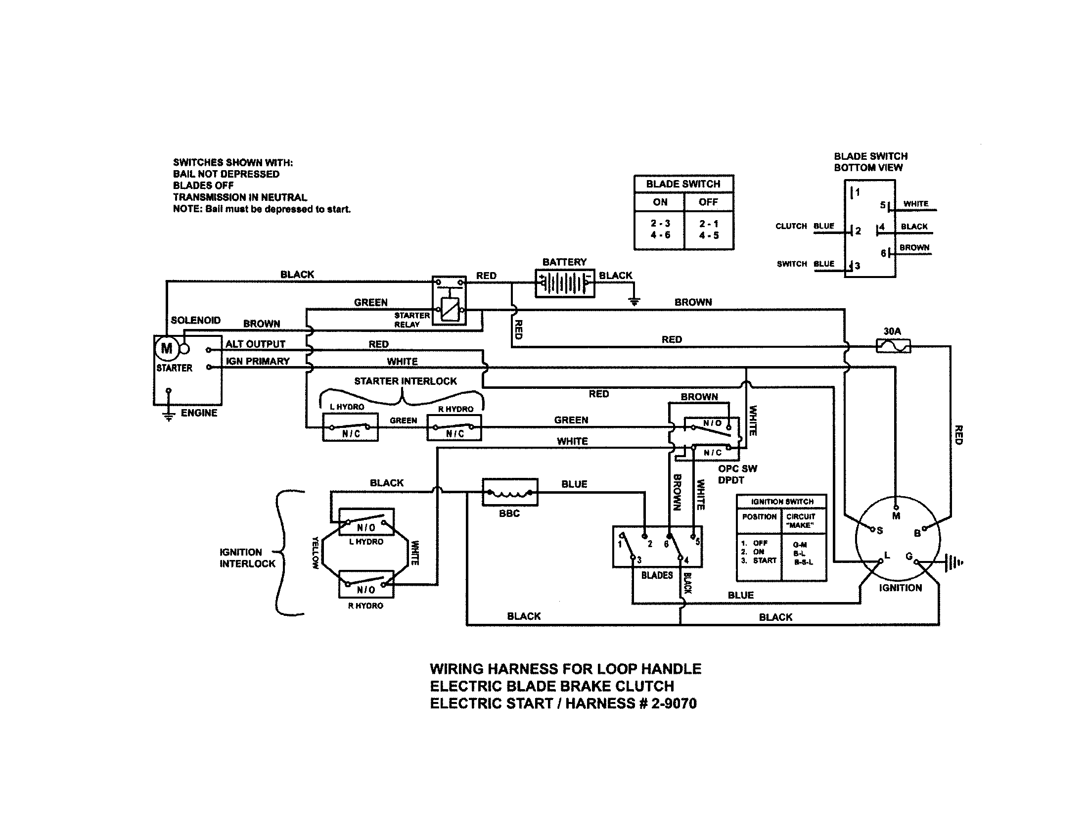 snapper 7800104 wiring diagram