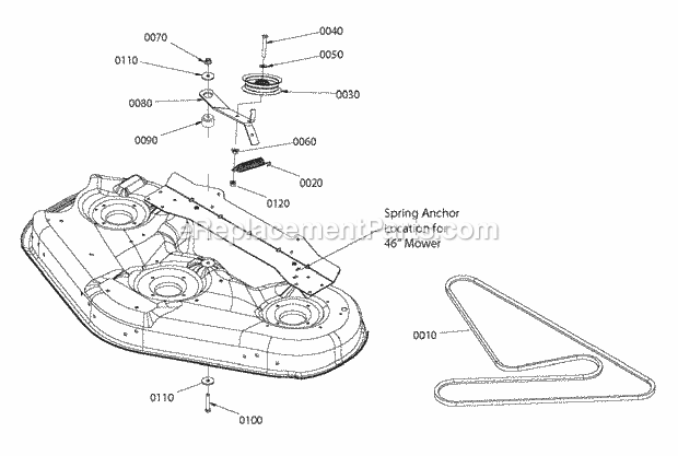 snapper lt200 belt diagram