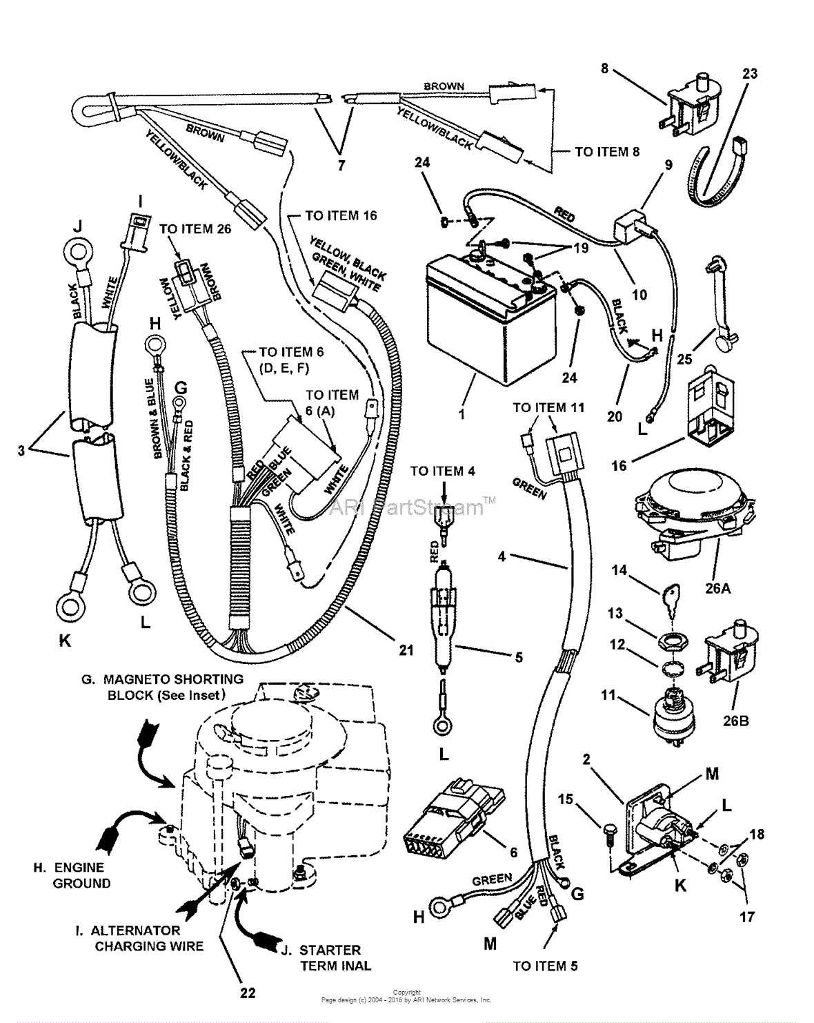 snapper riding lawn mower wiring diagram