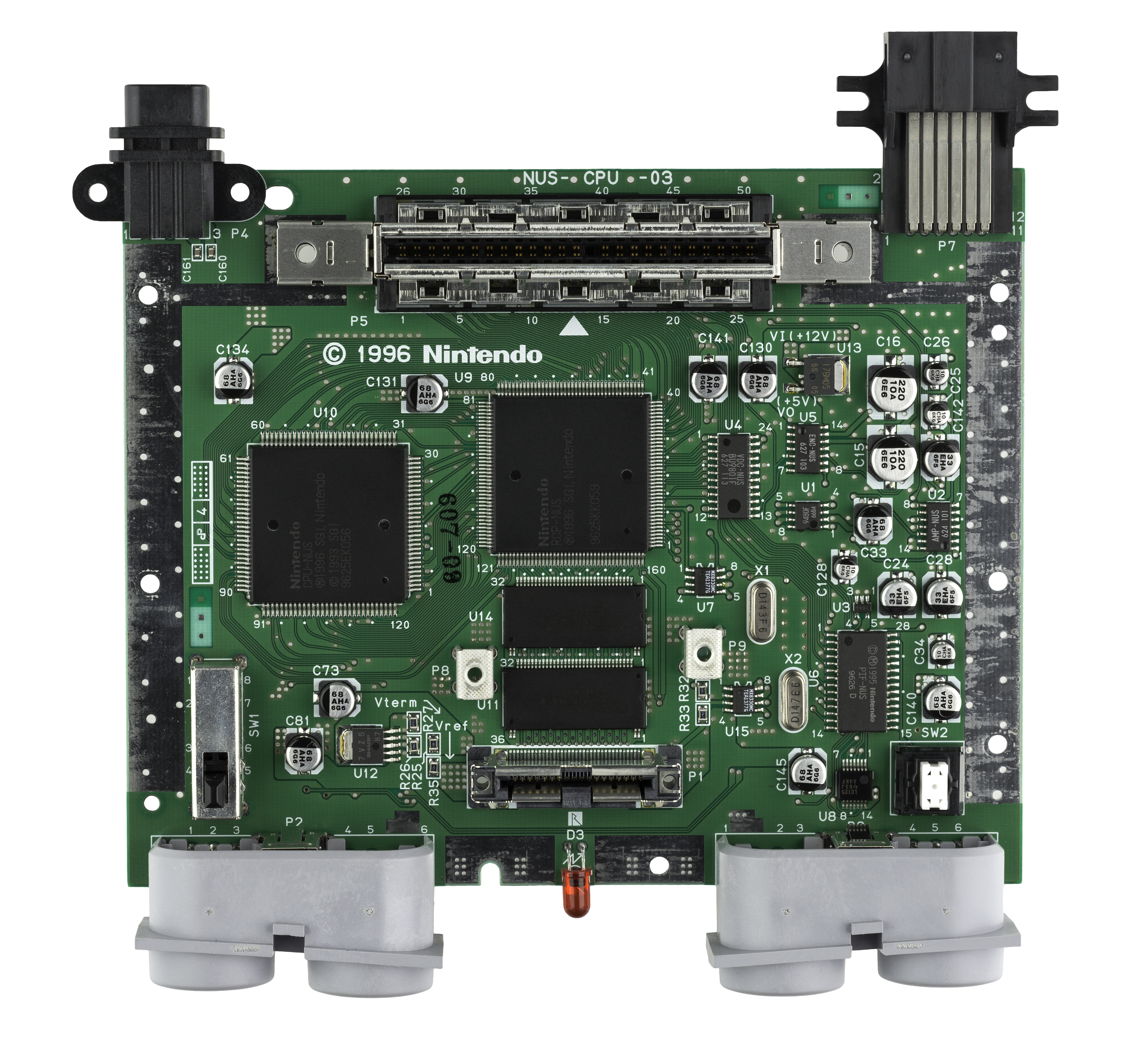 snes motherboard diagram