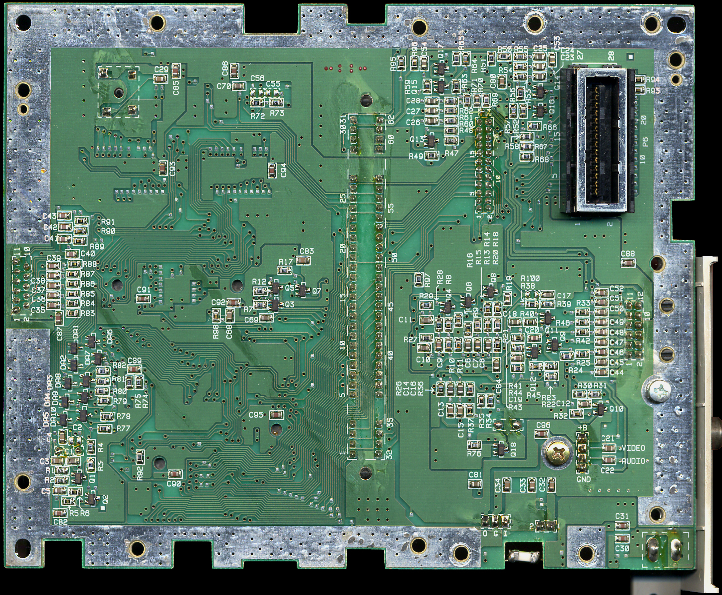 snes motherboard diagram