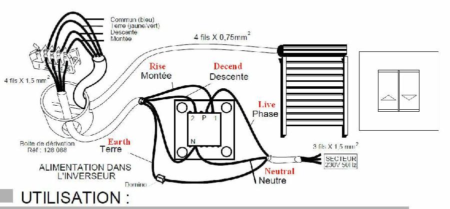 somfy rts motor wiring diagram