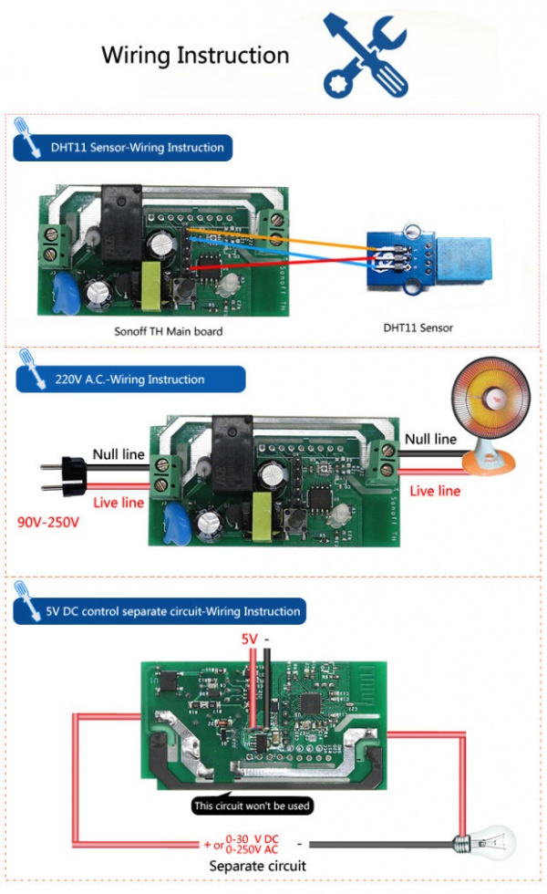 sonoff wifi switch wiring diagram