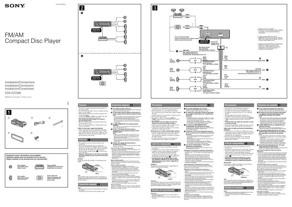 sony cdx gt20w wiring diagram