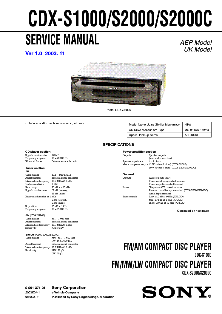 sony cdx-gt431pw wiring diagram