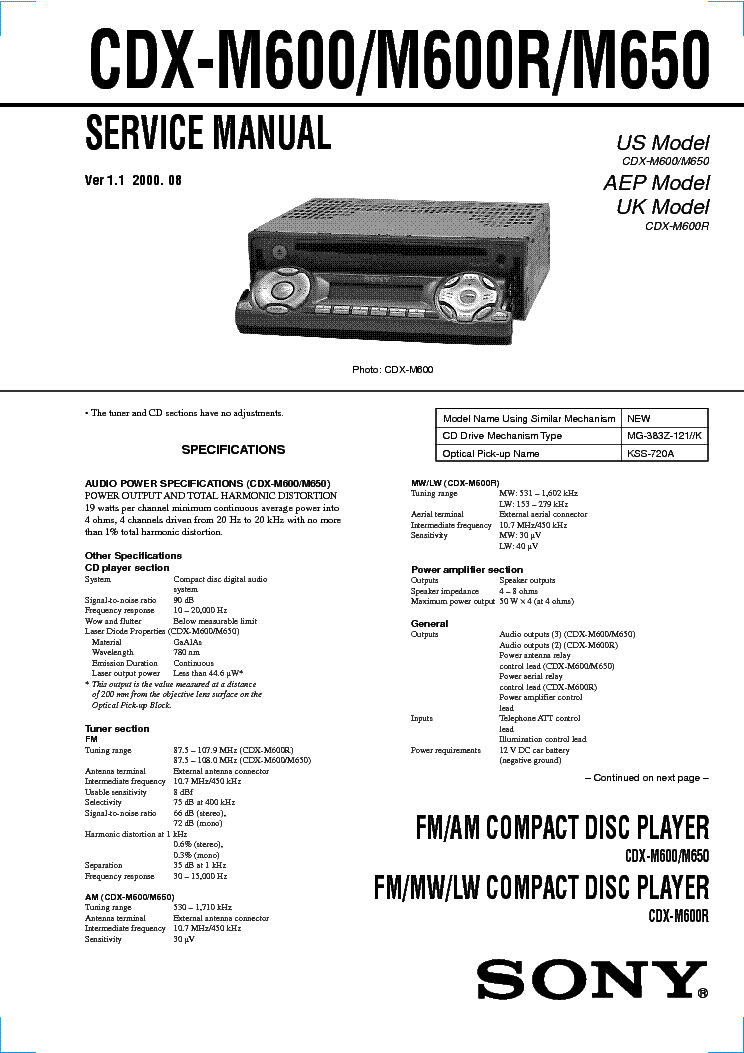 sony cdx-gt431pw wiring diagram