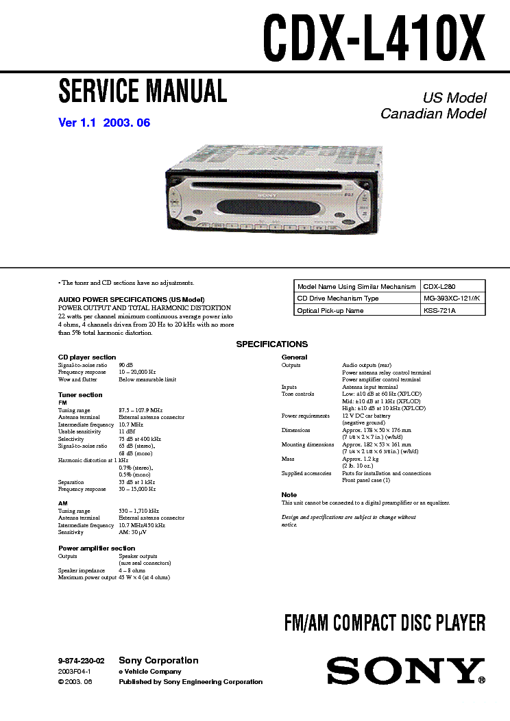 sony cdx gt610ui wiring diagram