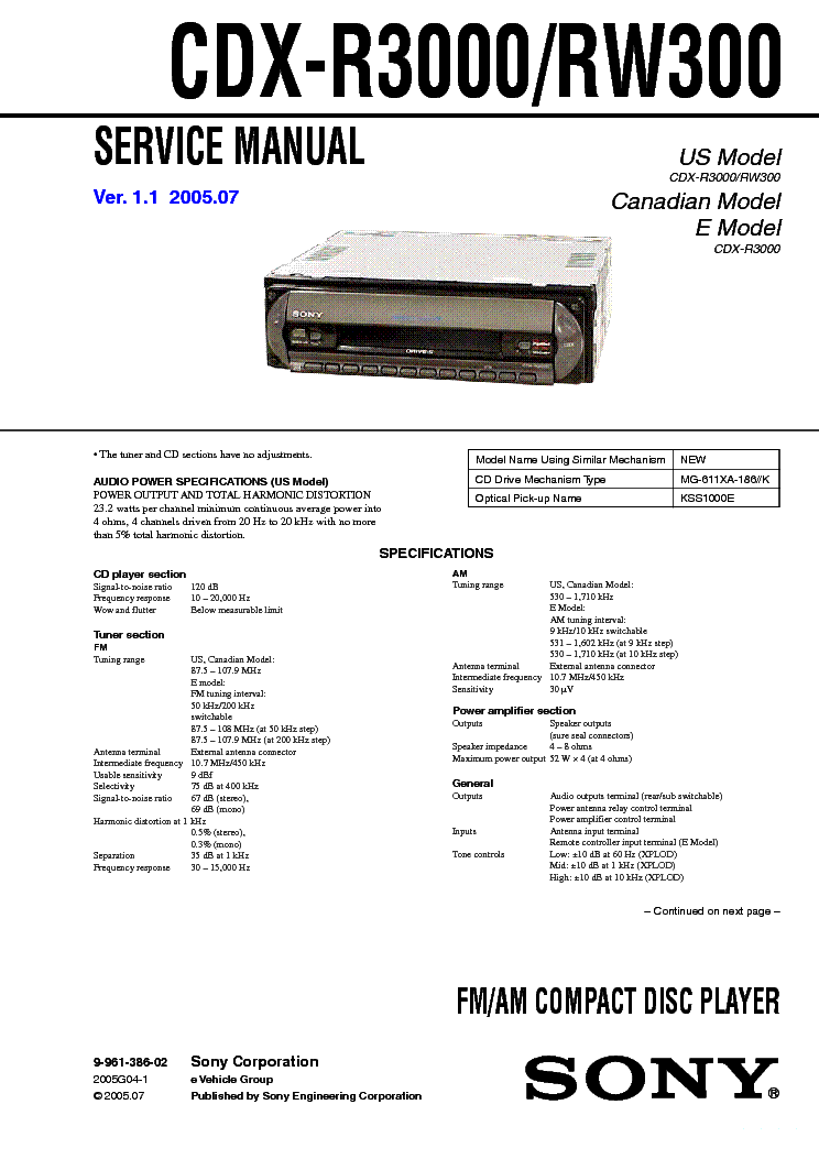 sony cdx gt660up wiring diagram