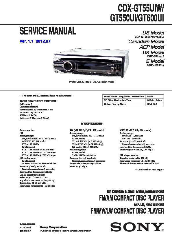 sony cdx m610 wiring diagram