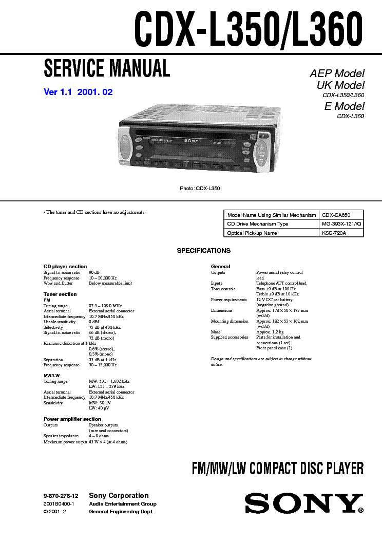 sony mex-6100 wiring diagram