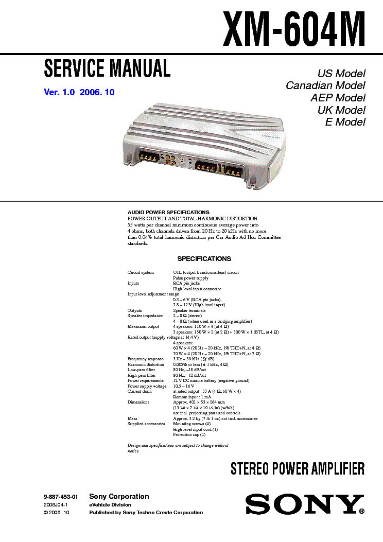sony xm-gtx6040 wiring diagram