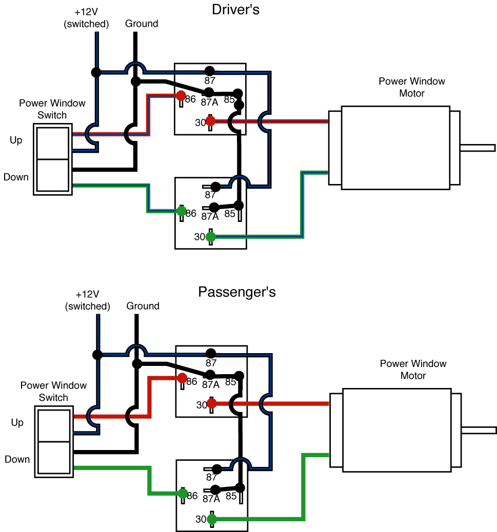 spal power window switch wiring diagram