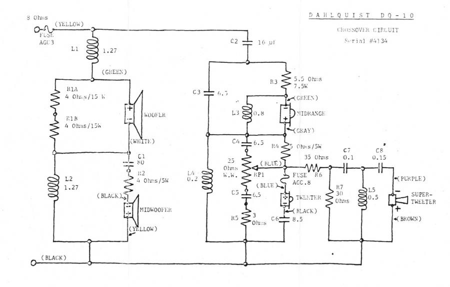 speaker crossover wiring diagram dcm kx series