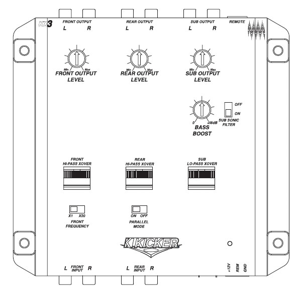 Speaker Crossover Wiring Diagram Dcm Kx Series