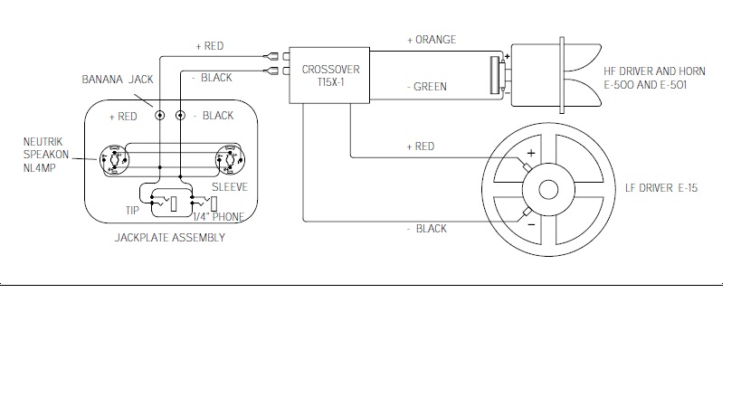 speakon wiring diagram