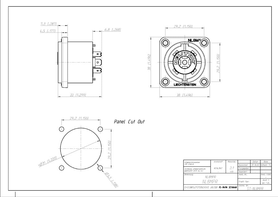 speakon wiring diagram