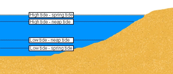 spring and neap tides diagram