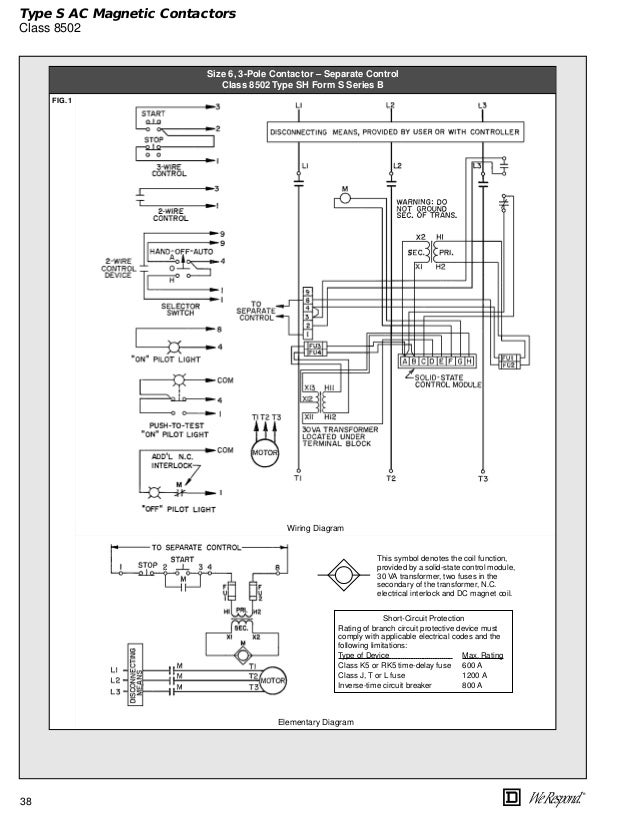 Square D 8736 Wiring Diagram