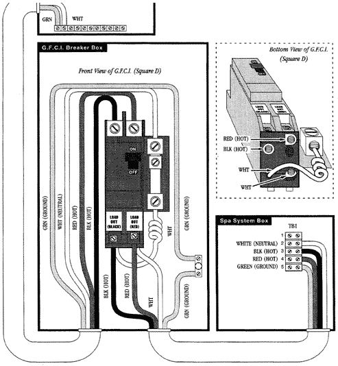 square d hot tub gfci breaker wiring diagram
