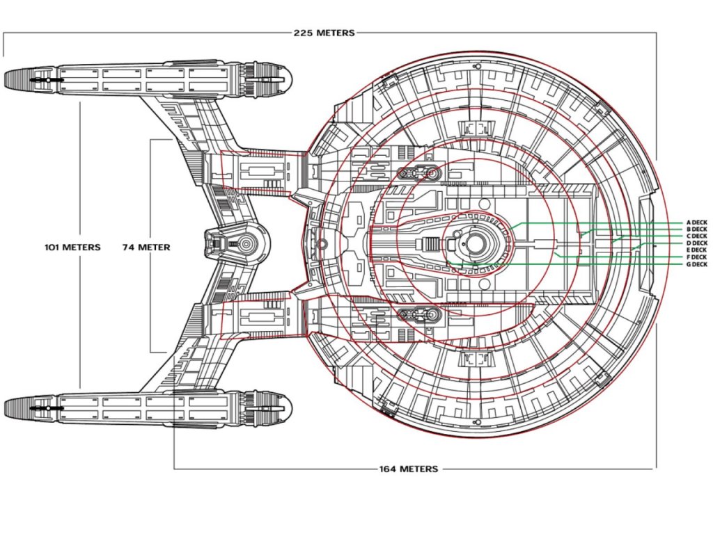 starship enterprise diagram