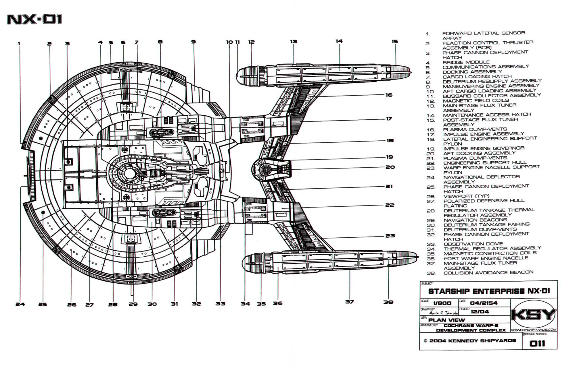 starship enterprise diagram