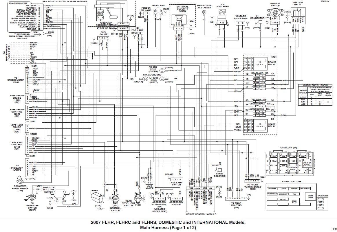 starter relays wiring diagram harley 03 road glide