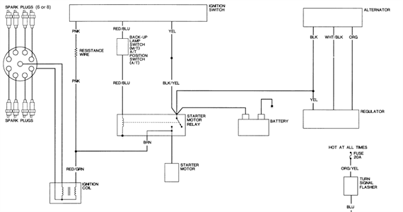 starter wiring diagram ford 1310