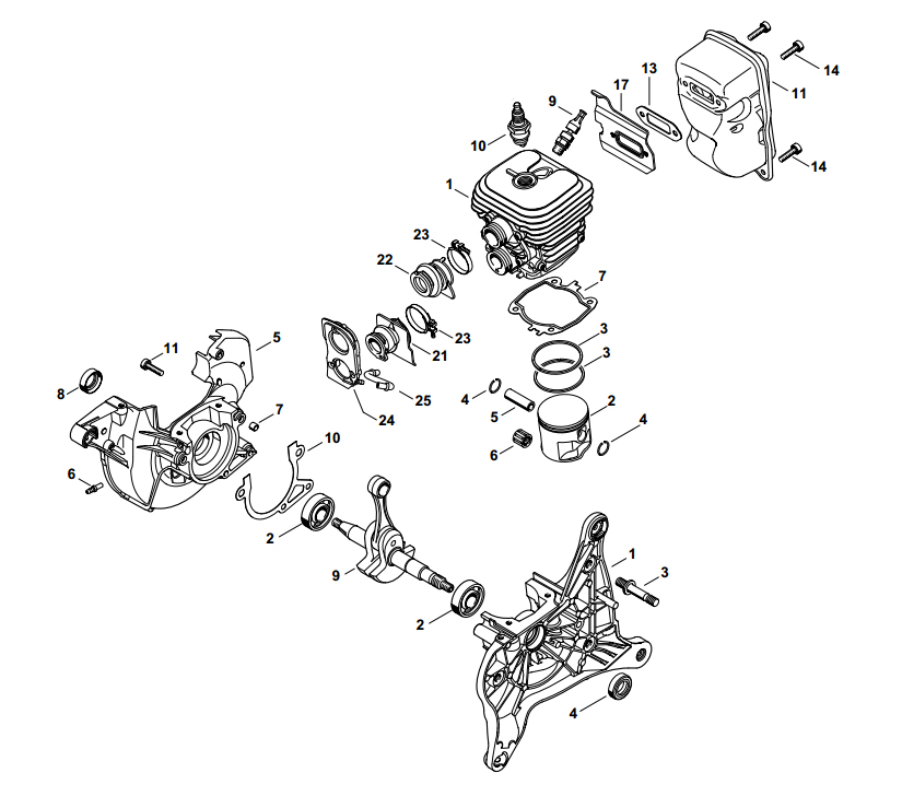 stihl 029 parts diagram
