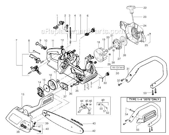 stihl 029 parts list diagram