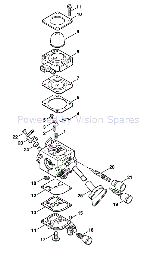 stihl bg75 parts diagram