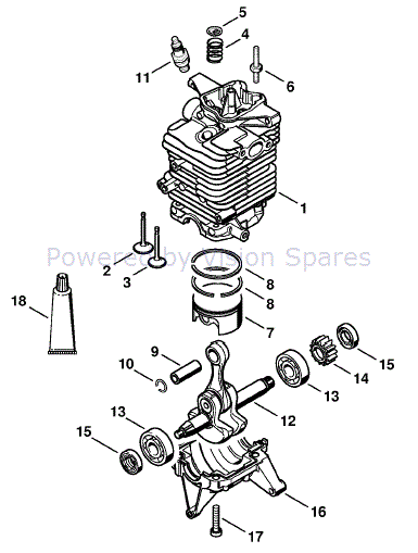 stihl br 430 parts diagram