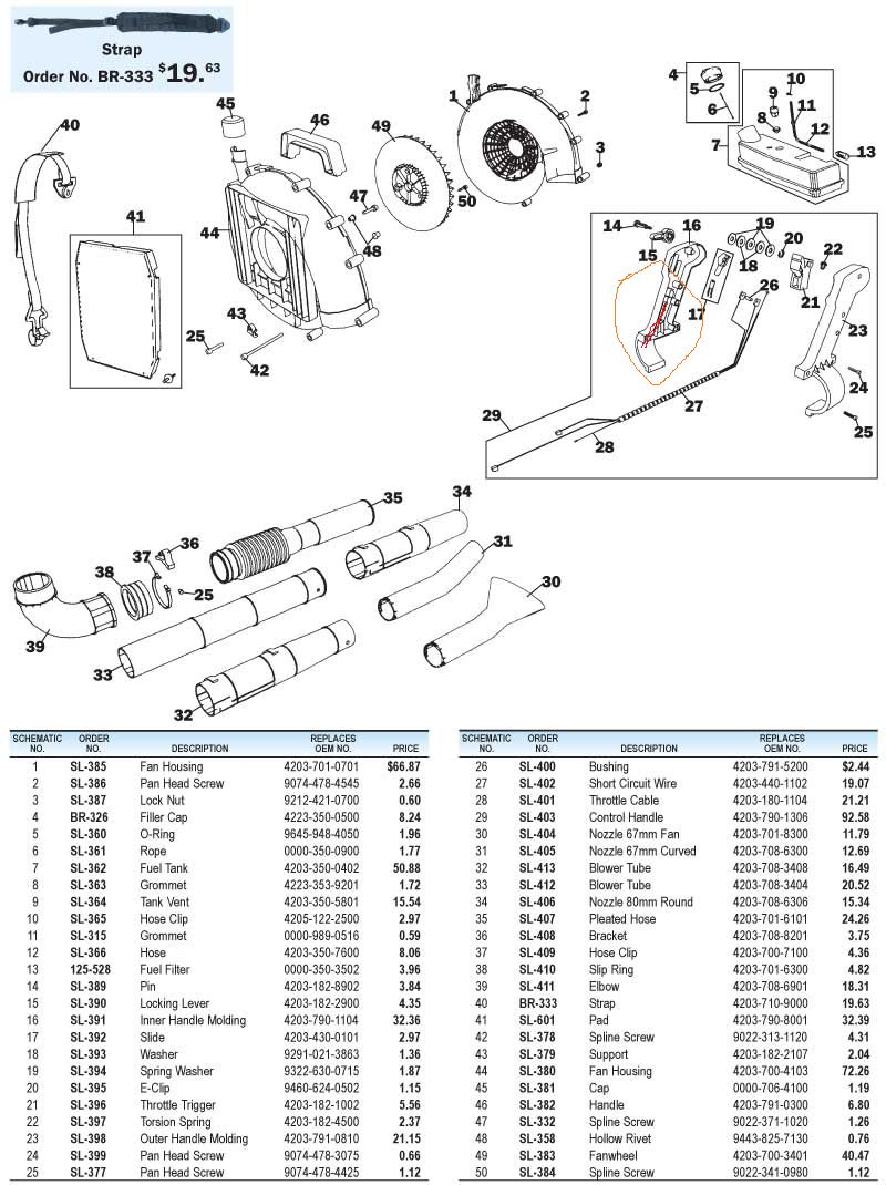 stihl br 550 parts diagram