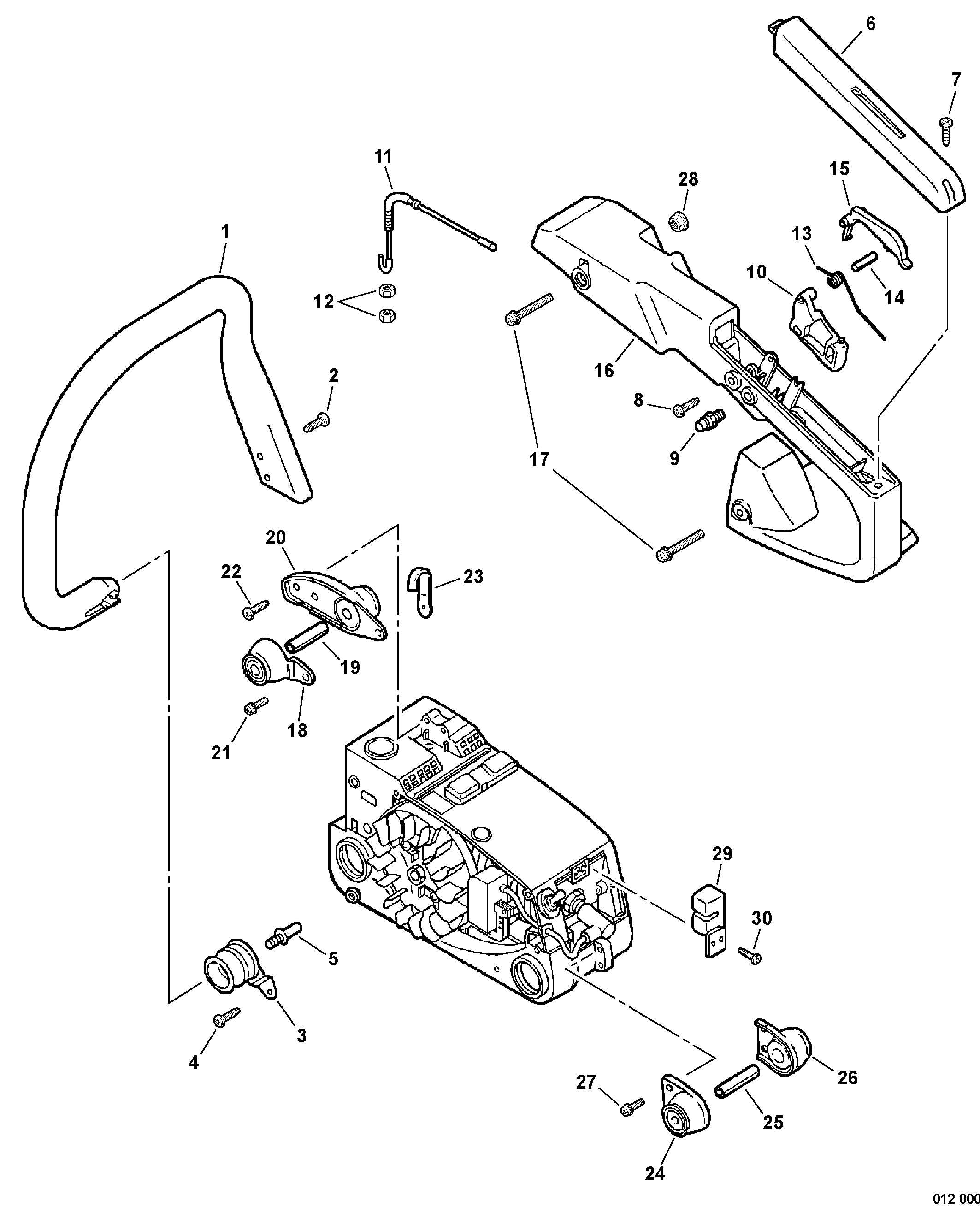 stihl chainsaw oiler diagram