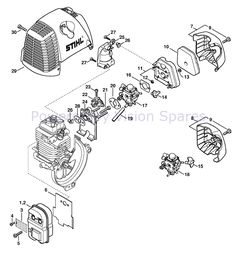 stihl fs 85 carburetor diagram