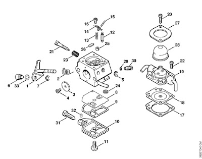 stihl fs 85 carburetor diagram