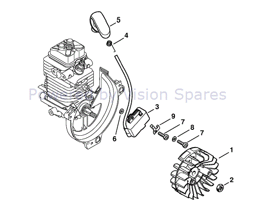 stihl fs130r parts diagram