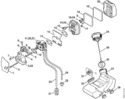 stihl fs55r carburetor diagram